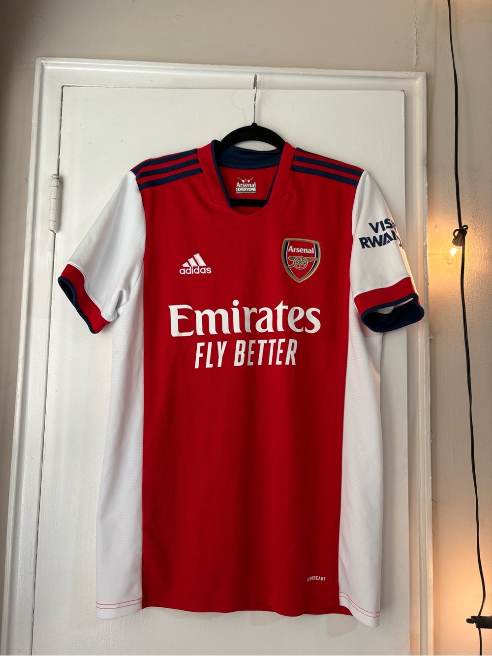 Arsenal 2021/2022 Home Soccer Jersey by Adidas - Red & White